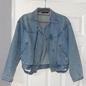 Brandy Melville Denim Jacket, One Size, Light Wash